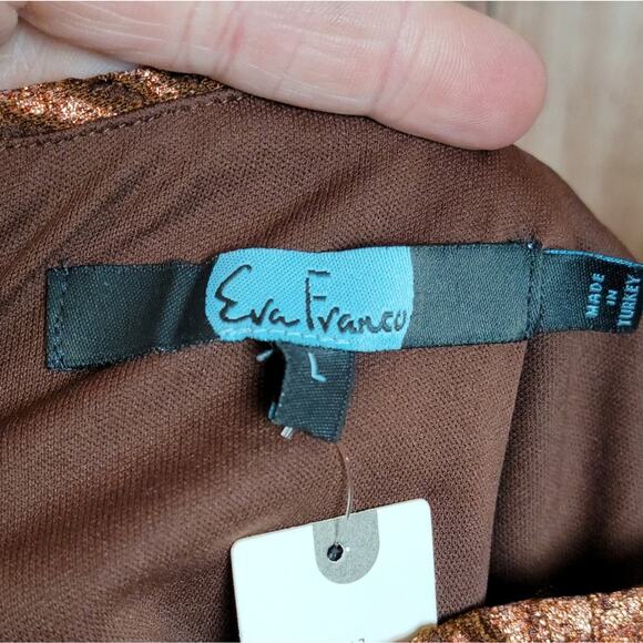 NWT Eva Franco Anthropologie Shine Lace Blouse in Copper, Sz L - Picture 10 of 12